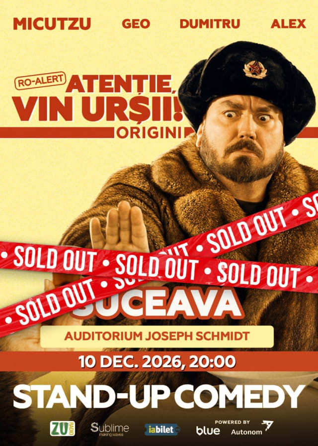 Turneul lui Micutzu „RO-ALERT – Atenție, vin urșii!” ajunge în decembrie la Iași, Suceava, Brașov și Ploiești