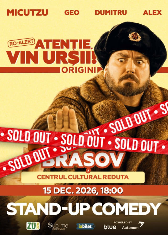 Turneul lui Micutzu „RO-ALERT – Atenție, vin urșii!” ajunge în decembrie la Iași, Suceava, Brașov și Ploiești