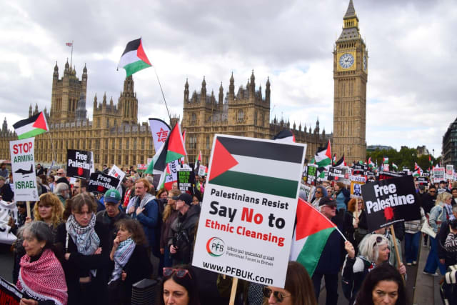 Demonstrații pro-palestiniene în Londra