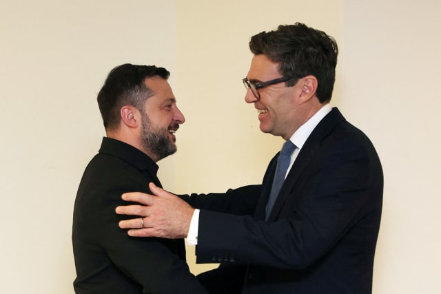 Zelenski și Burnham la Downing Street