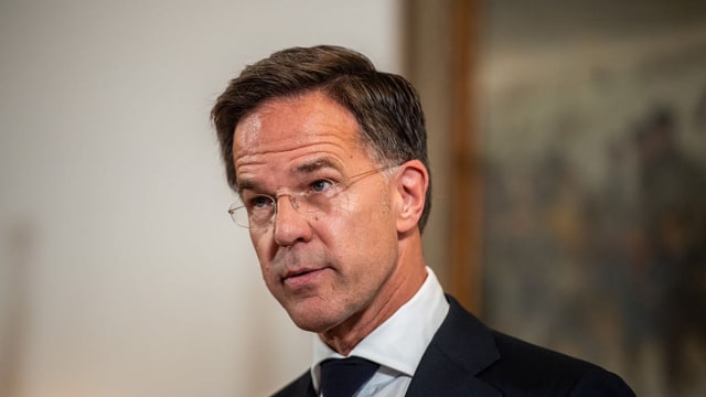 Mark Rutte în conferință de presă