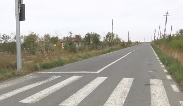 Trecere de pietoni în câmp, Ariciu, Brăila