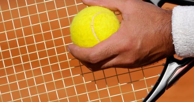 Jucător de tenis pe teren