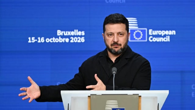 Volodimir Zelenski în conferință de presă