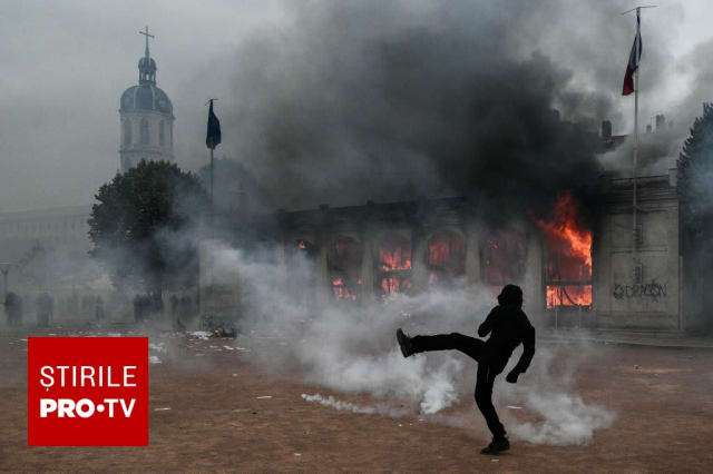 proteste violente în Franța, vandalism și intervenții ale poliției