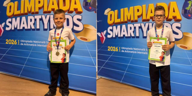 Doi frați la competiție de aritmetică mentală