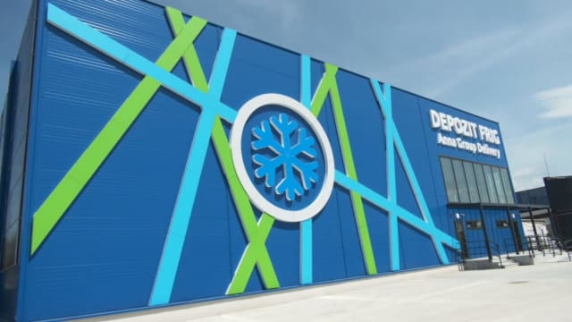 șantier depozit frigorific modern la Târgu Jiu