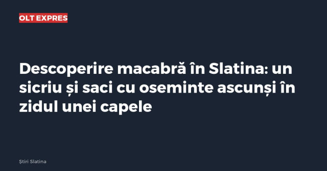 Imagine cu caracter ilustrativ