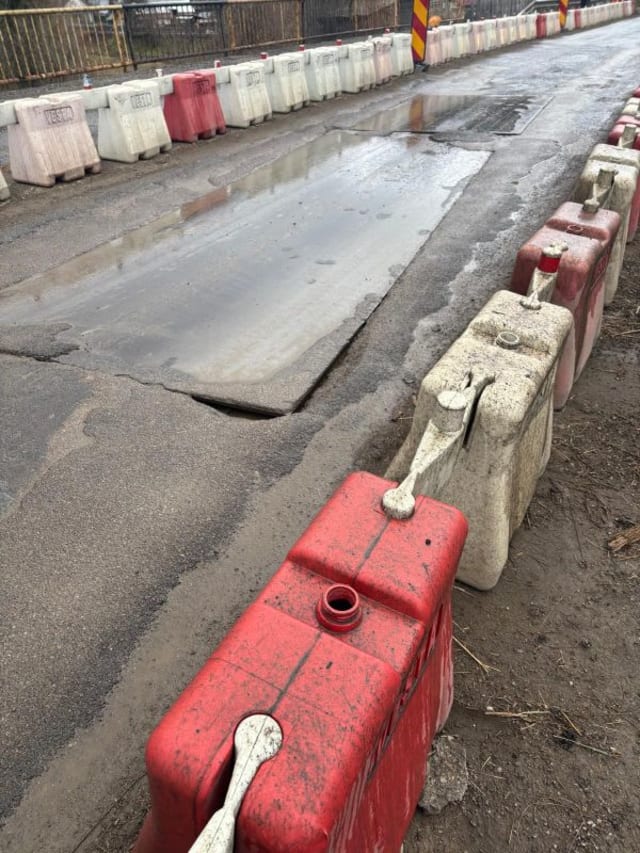 Pod nou la Petru Vodă, Neamț, șantier de construcție