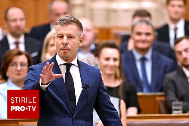 Premierul Peter Magyar prezentând bugetul Ungariei pentru 2027