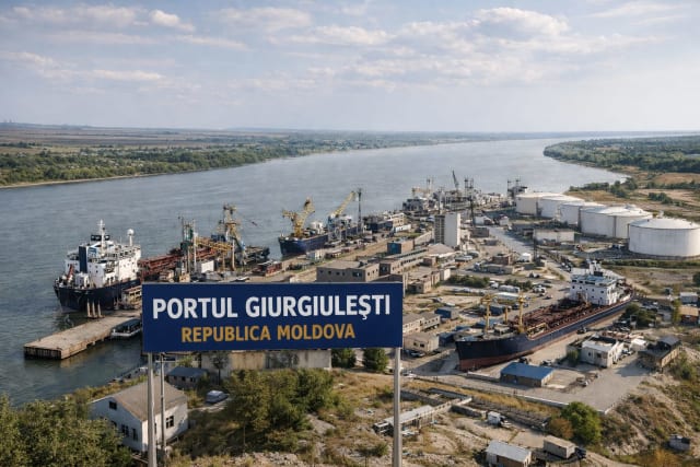 port Giurgiulești, infrastructură, camioane, portuar