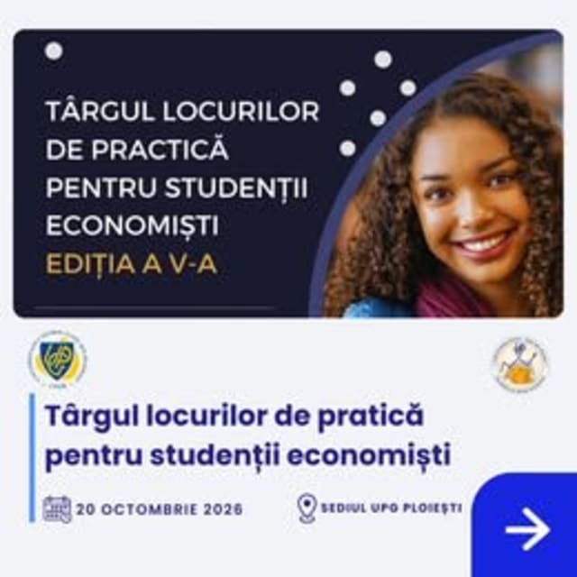 tineri studenți participând la târgul de practică