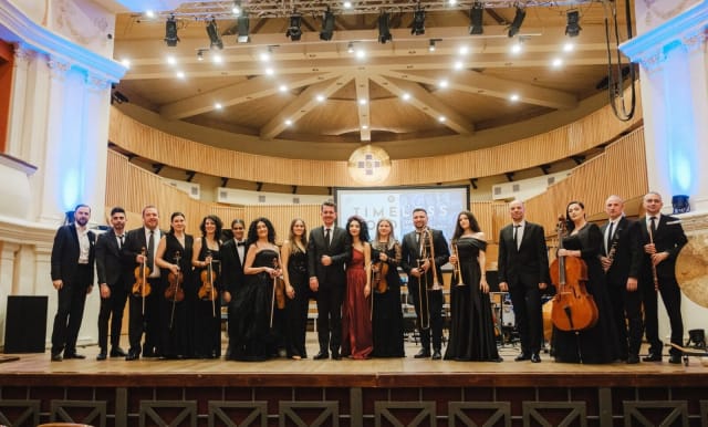 scenă concert Ateneul Român, artiști pe scenă