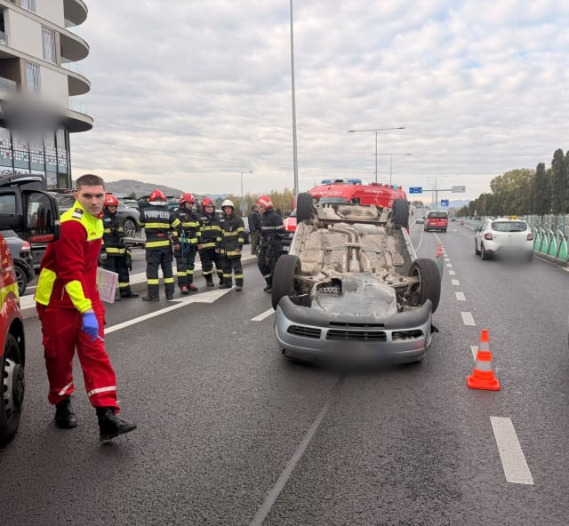 intervenție pompieri accident rutier Florești