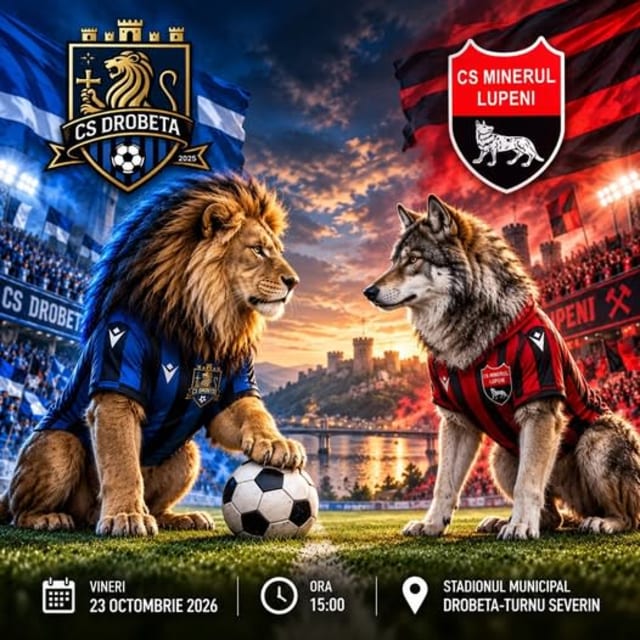 stadionul municipal din Drobeta-Turnu Severin, meci de fotbal