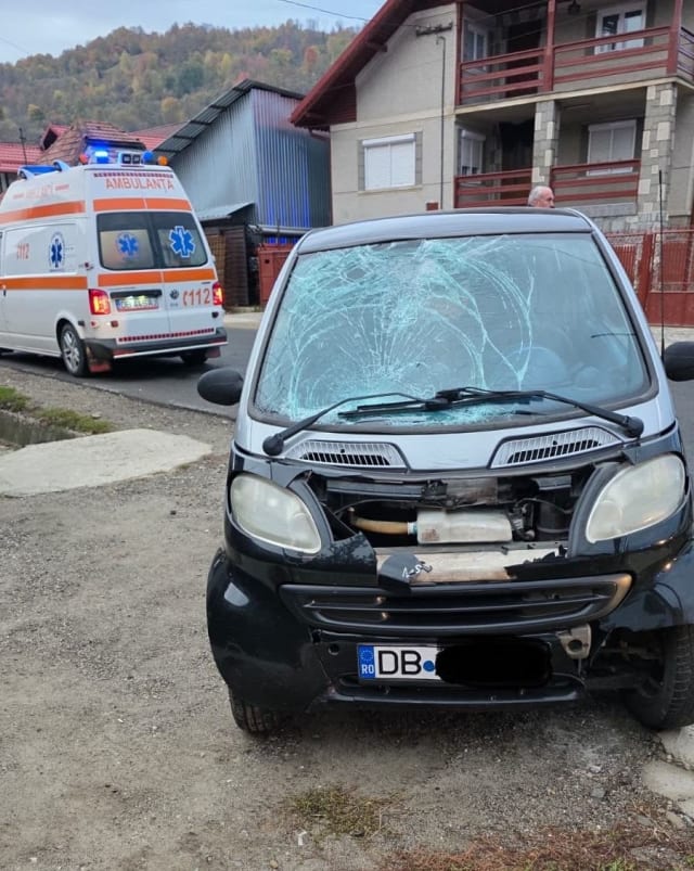 Accident rutier în Moroeni, bărbat rănit