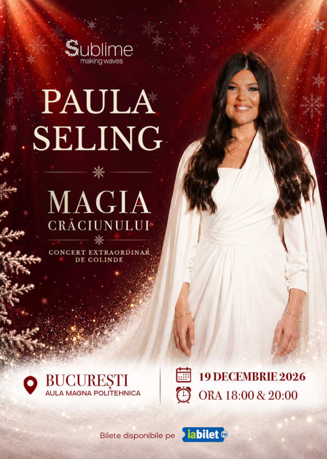 Paula Seling aduce „Magia Crăciunului” la București, Timișoara, Brașov și Sibiu