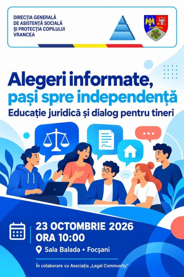 eveniment pentru tineri din sistemul de protecție, Focșani