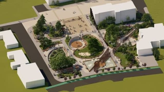 plan de amenajare a parcului central din Moinești