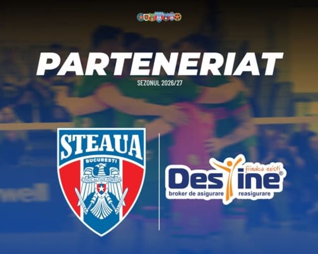 echipa de volei Steaua și reprezentanți Destine Broker