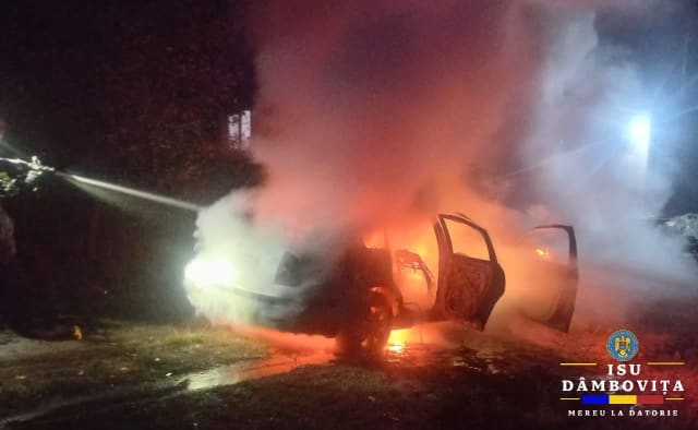 incendiu autoturism Voinești