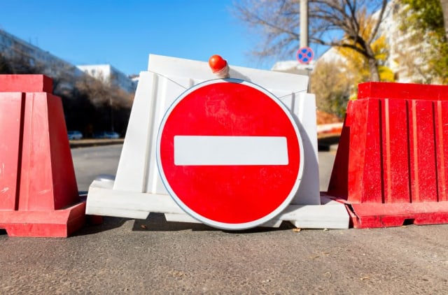 Trafic rutier închis pe strada Radu Campiniu