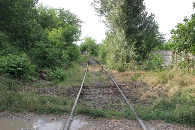 Cale ferată veche în Focșani