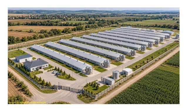 exploatație avicolă Ovostar Romania