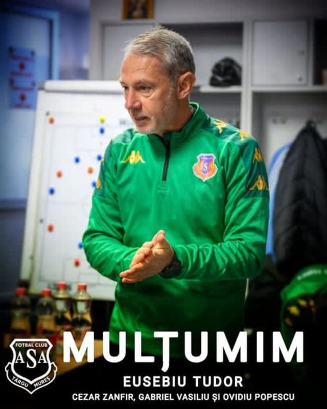 Eusebiu Tudor antrenor ASA Târgu Mureș