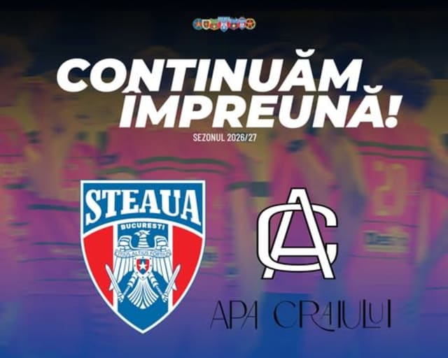 Echipa de volei Steaua București și Apa Craiului