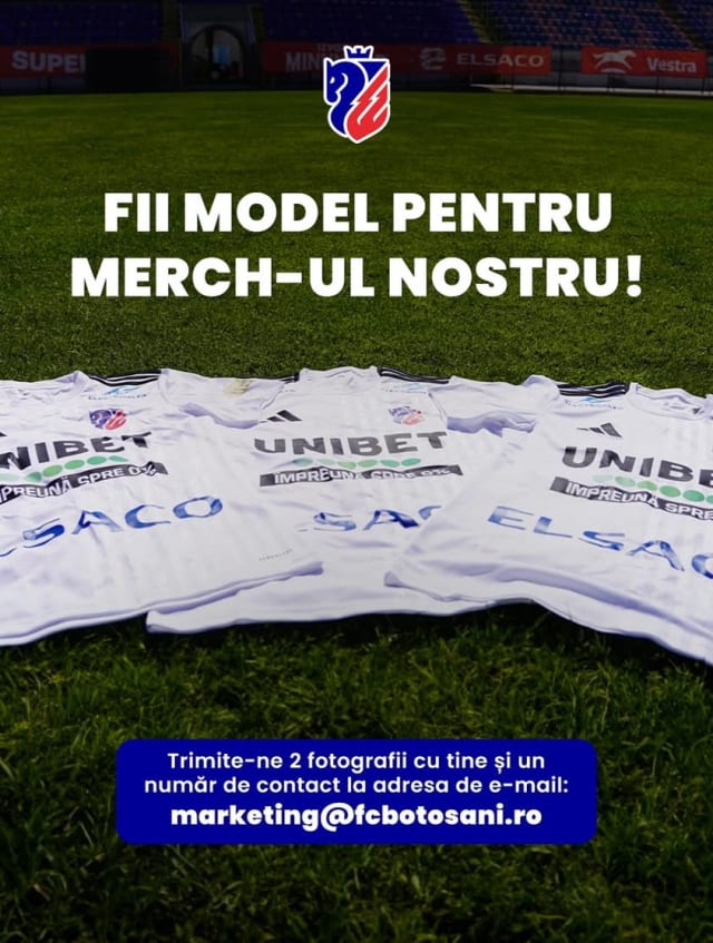 FC Botoșani a căutat 2 fete și 2 băieți pentru o ședință foto de promovare