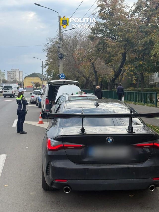 Polițiști rutieri în acțiune