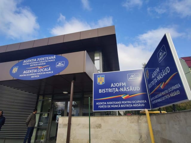 grafica ratei șomajului în Bistrița-Năsăud