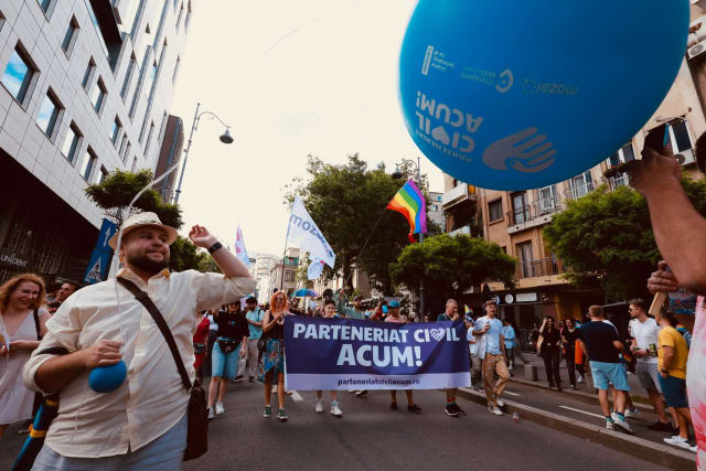 Protest pentru parteneriatul civil în București