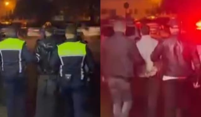 Polițiști din Craiova reținând adolescenți