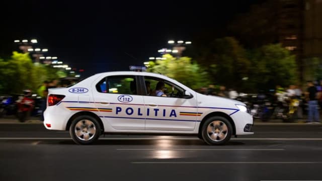 polițiști rutieri în acțiune