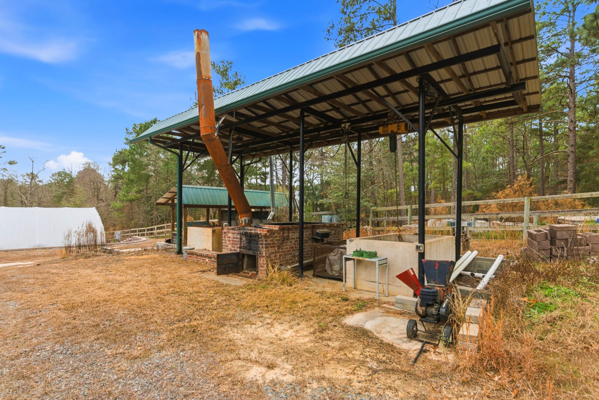 The biochar and compost pavilion