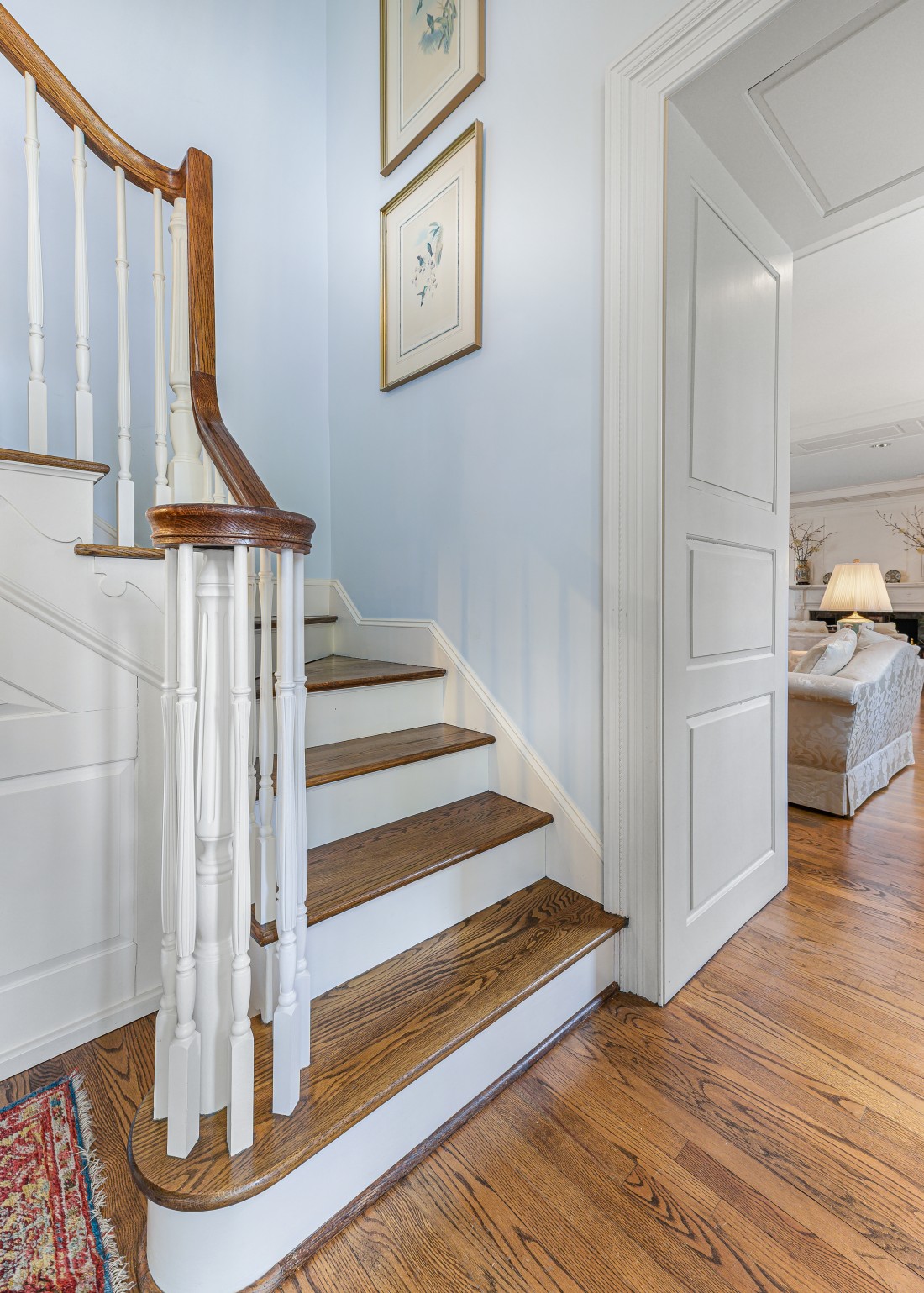 The fanlight over the door