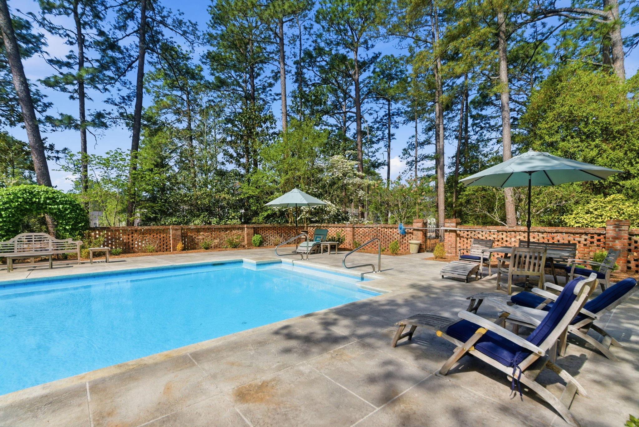 Garran Hill pool  --  second angle, pool and surrounding grounds
