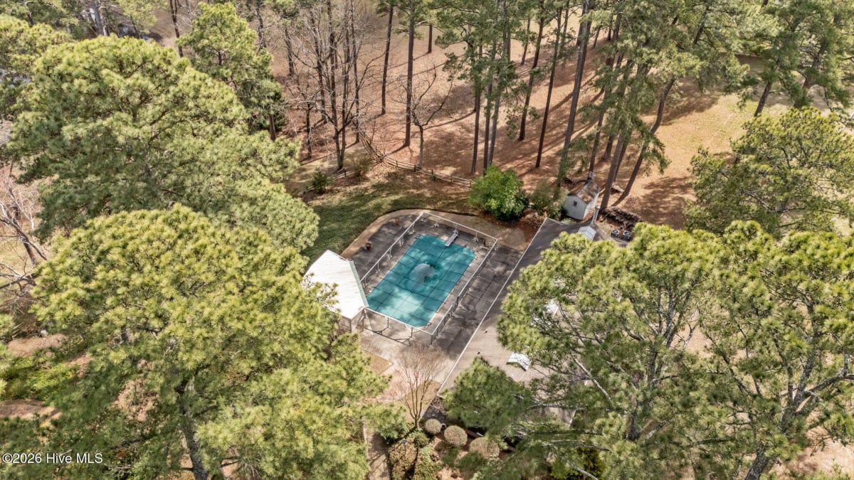 Aerial of the estate grounds