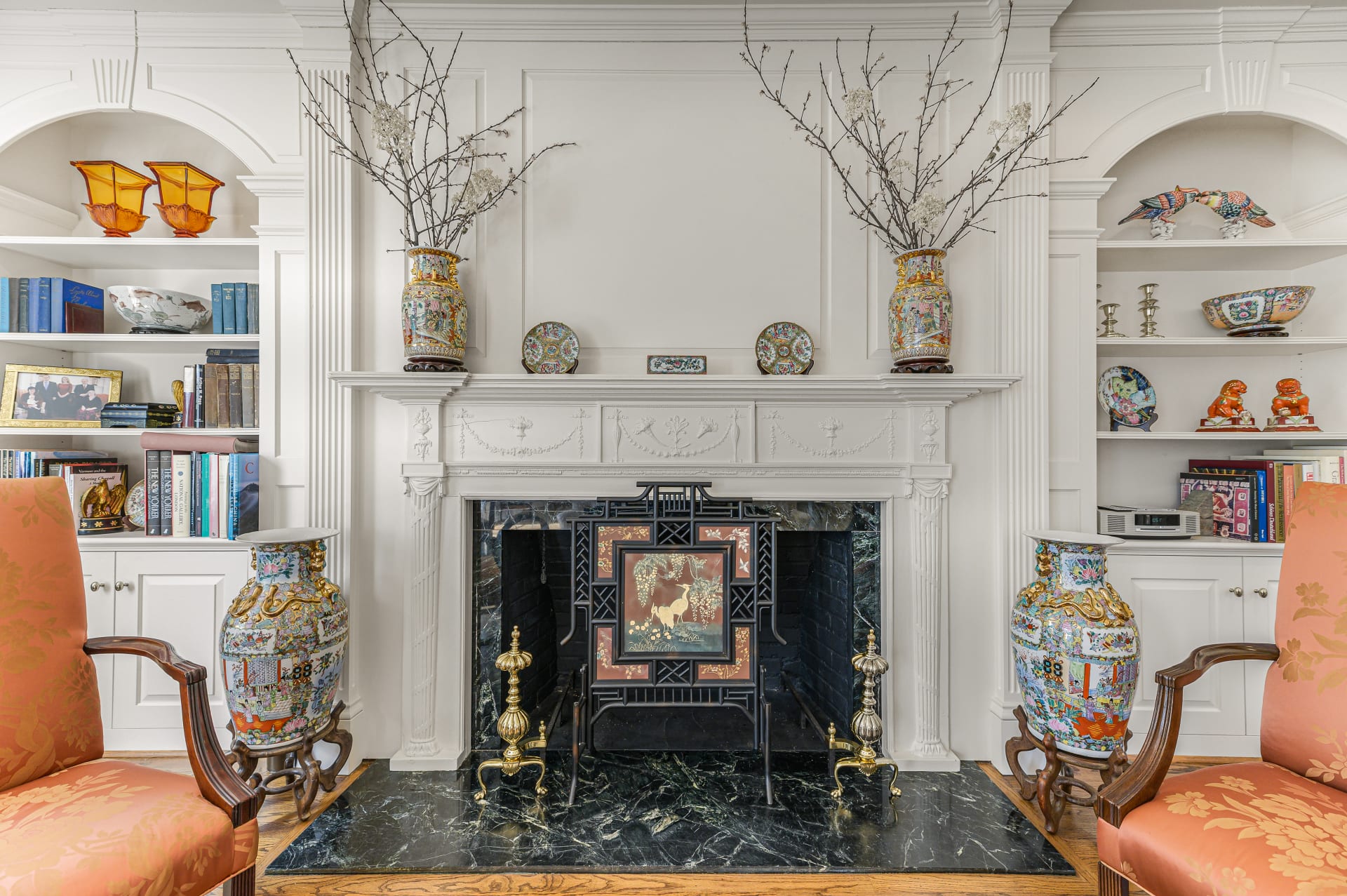 Living room fireplace, Garran Hill