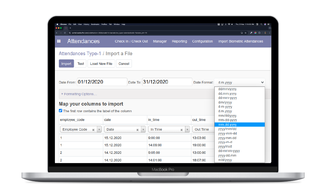 Attendance Dashboard