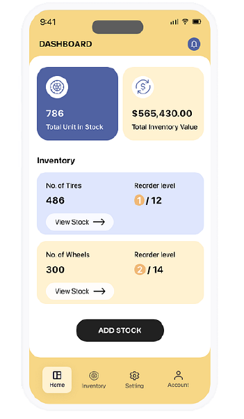 Warehouse Management Mobile Screens