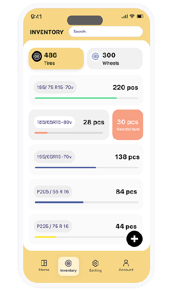 Warehouse Management Mobile Screens