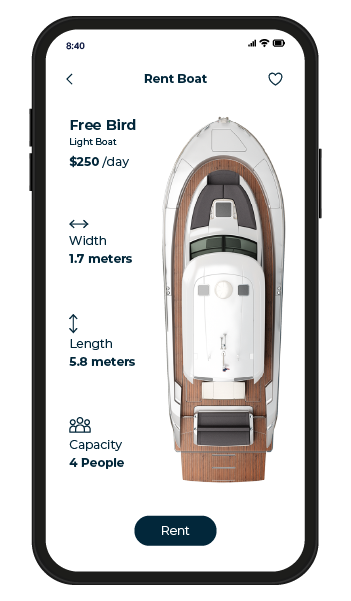 Yacht Management Mobile Interface