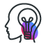 Light bulb icon for innovative ideas