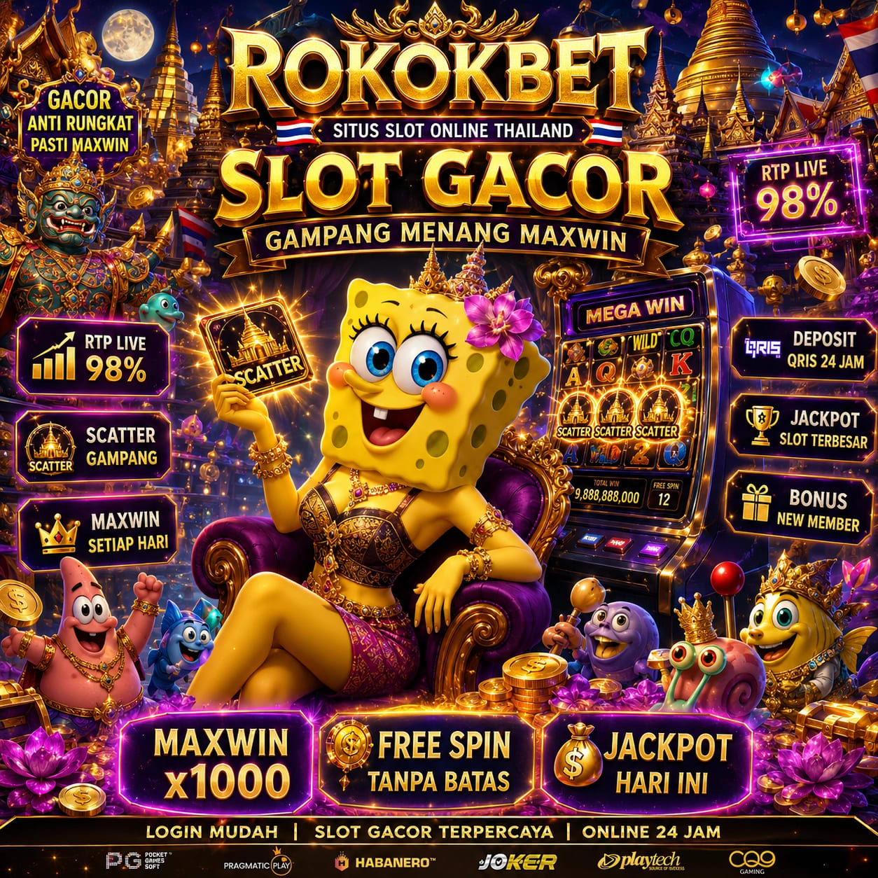ROKOKBET ✔ Link Slot88 Gacor Scatter Hitam RTP Slot777 Server Thailand