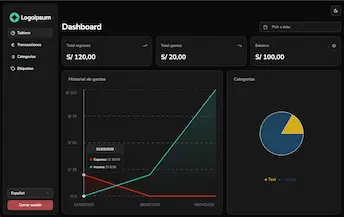 Screenshot of Next.js + Drizzle + tRPC Budget App project
