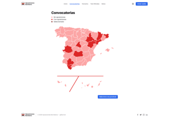 Screenshot of Oposiciones Bomberos project
