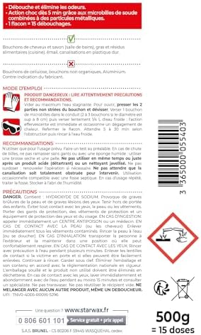 Vue 2 de Starwax Deboucheur Microbilles Pour